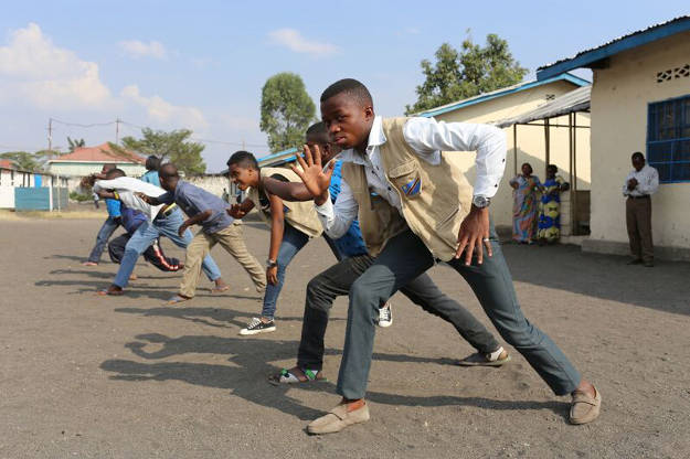 J'ai pratiqué la capoeira lors de la visite de la délégation brésilienne à Goma.