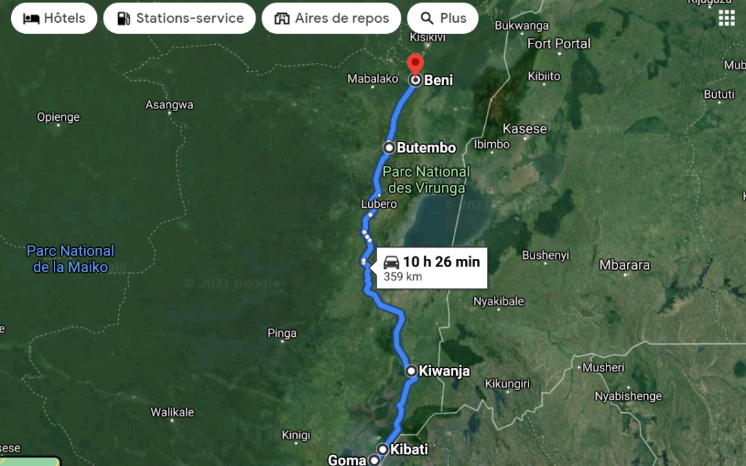 De Goma à Beni pour sauver ma peau après l’éruption du volcan: dur,dur, dur!