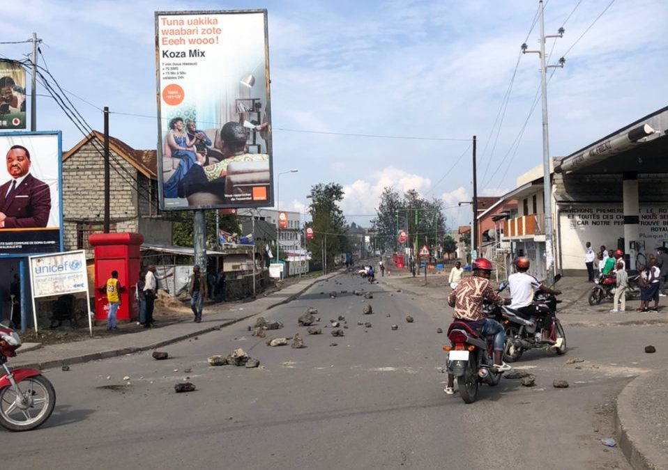 Manifestation à Goma