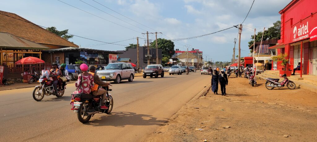 Une vue de a ville de Beni
