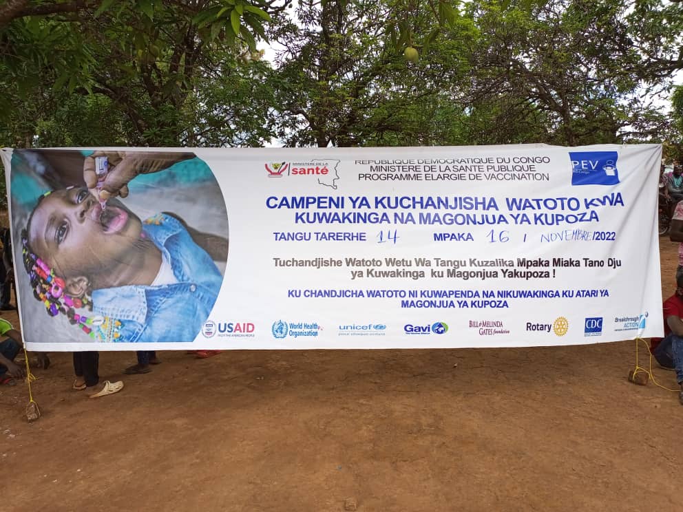 Campagne contre la polio dans le Haut-Katanga