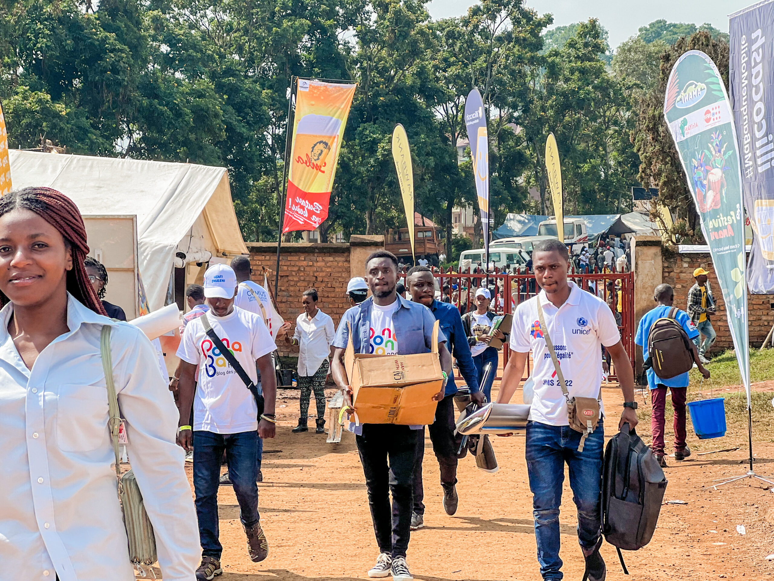 Arrivée de quelques festivaliers à Bukavu