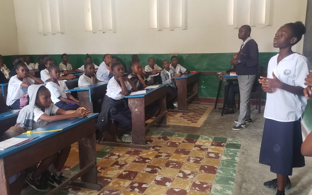 J’étais stressée lors de ma première sensibilisation à l’école