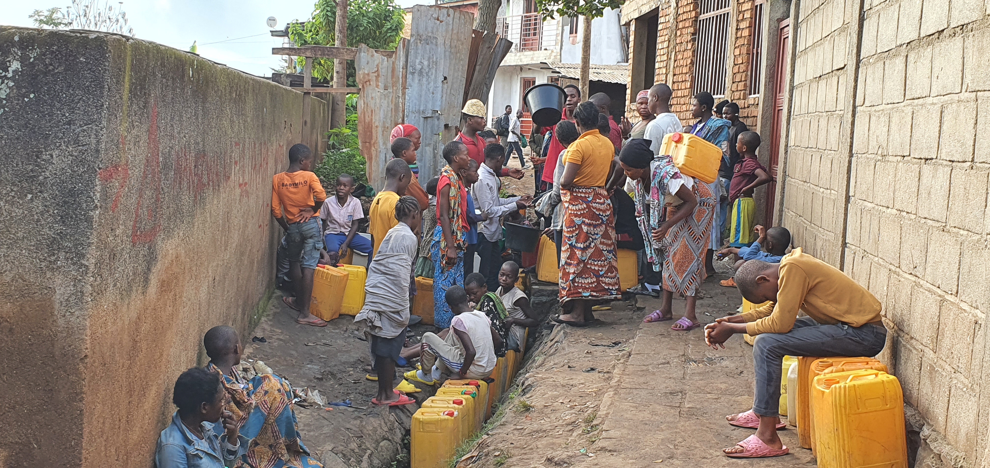 L’eau potable est toujours une denrée rare à Bukavu