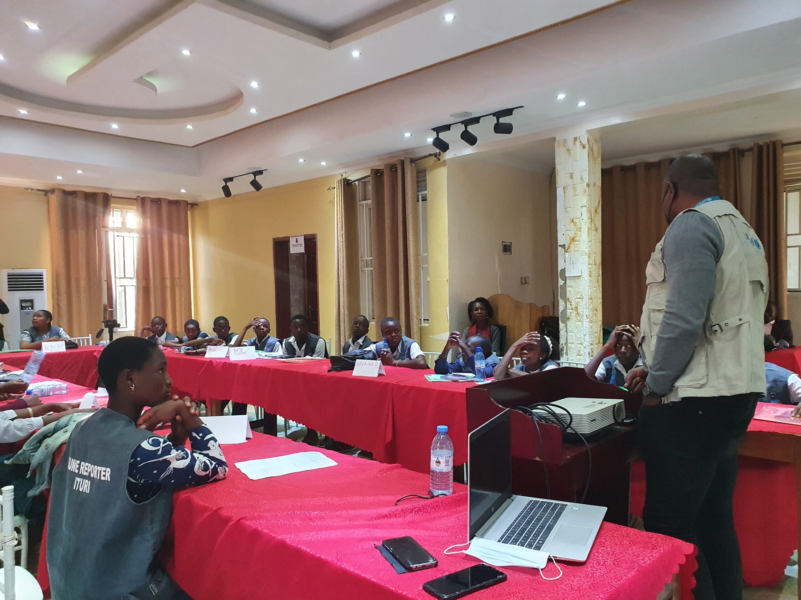 Formation des Enfants Reporters à Bunia 