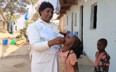 Chadrac, 4 ans et victime de polio