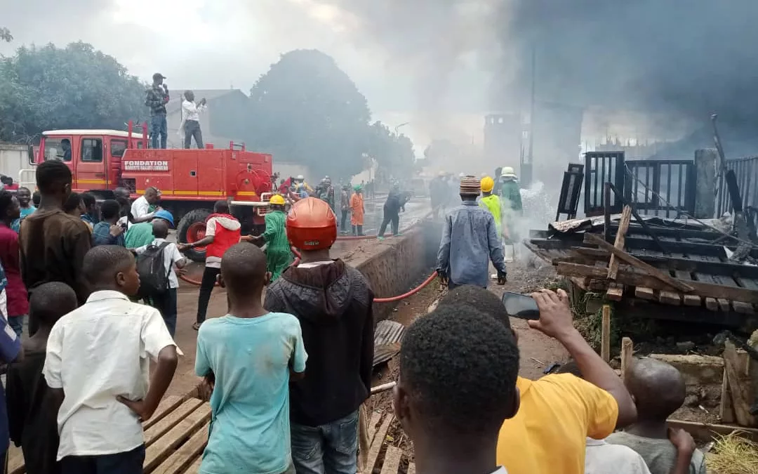 Bukavu : des enfants blessés après l’incendie d’un entrepôt du PAM