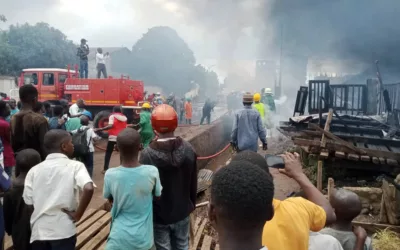 Bukavu : des enfants blessés après l’incendie d’un entrepôt du PAM
