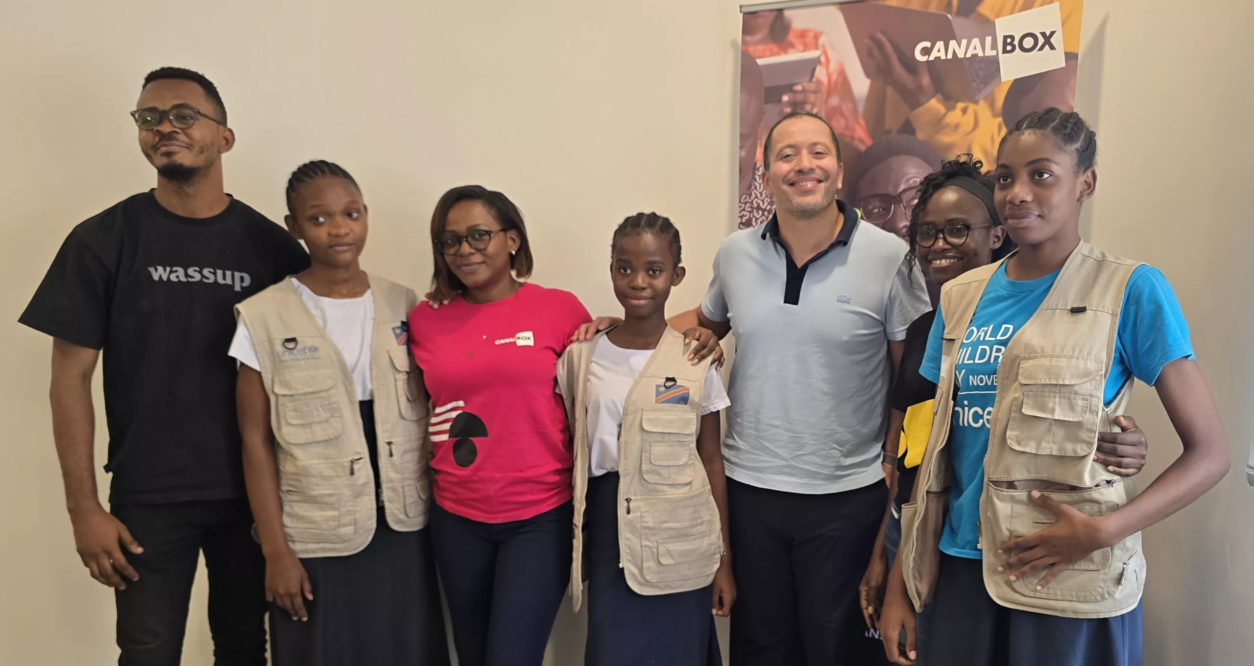 Photo de famille à Vivendi Group Africa