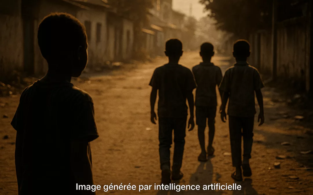 Des enfants mendiants passent dans mon quartier